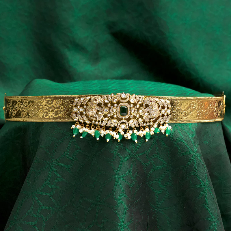 AD Royal Elephants Victorian Pendant Bridal Hip Belt